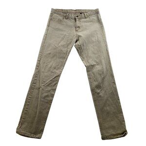 Dearborn Denim Men's Jeans Size 36 Slim Straight Classic Casual Beige
